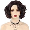 GNIMEGIL 30,5cm Parrucca corta riccia marrone morbida donne