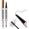 Boobeen 2-in-1 Penna per sopracciglia e gel trasparente per sopracciglia, matita per microblading per sopracciglia e mascara trasparente per sopracciglia e ciglia,sopracciglia in modo naturale.
