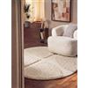 Ted Baker - Moderno tappeto a pelo lungo rotondo Jasper - Morbido tappeto per soggiorno, design geometrico, struttura Shaggy 3D, fatto a mano, effetto molto profondo per soggiorno, camera da letto