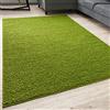 THE RUGS Tappeto Soggiorno - Tappeto Shaggy Morbido ed Elegante Per Camera da Letto e Cucina, Facile Da Pulire, Diverse Misure (160x230 cm, Verde)