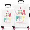 Movom Be Happy valigie 55/68 Centimeterss Multicolore