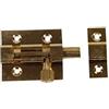 Bricard 2164 chiavistello catenaccio rotondo in ottone lucido 40 x 30