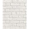 Coloroll M1038 - Carta da parati effetto pietra, colore: bianco