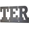 THIRARD 00967115 - Lettere Ter, altezza 80 mm, colore: Nero da avvitare