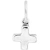 Uno de 50 Charm croce placcato argento Sterling