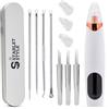 Generico Aspiratore Punti Neri Professionale, Blackhead Remover con 5 Testine, Pulizia Viso Profonda, Rimozione Punti Neri Naso e Porri Dilatati, Kit Pulizia Elettrico USB