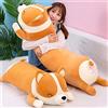 SNOWOLF Shiba Inu - Cuscino in peluche per cani e corgi Akita, morbido peluche confortevole, regalo per ragazze e ragazzi (giallo, 58 cm)