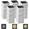 HNBTX 100 PCS Capsule per Monete,Porta Monete da Collezione,17/20/25/27/30/33/38/40mm Münzen Aufbewahrung,per Monetes Regolabili Schiuma Guarnizione per Raccoglitore Numismatica