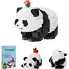 zinuo Set di blocchi da costruzione Panda 3 in 1, set di blocchi da costruzione Mini Panda, mattoncini Panda, 983 pezzi, blocco da costruzione Panda, costruzione Per Bambini 9+