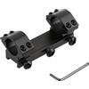 FOCUHUNTER Basso Profilo Scope Rings - 25.4mm Airsoft Mount Rings Adattatore con 20mm Weaver/Picatinny Rail Mount