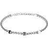 Clondo Bracciale Uomo Donna Juventus in Acciaio - Collezione Ufficiale Calcio - Accessorio Elegante e Sportivo con Logo - Idea Regalo per Tifosi - Vari Modelli Disponibili (Chain Logo Minimal)