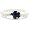 aninu Bracciale Tartaruga con App di Monitoraggio - Adozione Simbolica Tartaruga Marina, Bracciale Pietra Naturale Elastico come Bracciale Amicizia Coppia Regalo Donna Uomo Bambini