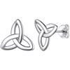 FaithHeart Orecchini S925 con Nodo Celtico Croce Celtico a Forma Cuore Pentagramma Orecchini Squisito da Donna in Argento Sterling Antiallergico Regalo Creativo