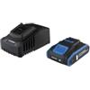Hyundai Kit caricabatterie singolo e batteria di ricambio hyundai 20v 2ah - cod. 25898