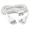 TEMPO DI SALDI Prolunga elettrica 3 Metri Flessibile e Resistente, con Spina Elettrica e Presa 16A Bipasso. Cavo Prolunga Elettrica, Extension Cable pratico per ambienti domestici e professionali