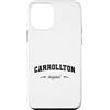 Carrolton Original Vintage Retro Pride Custodia per iPhone 12 mini Nome originale Carrolton Retro Hometown Carrolton Original