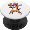 Cute Dabbing Puppy with Sunglasses Simpatico cucciolo di dabbing con occhiali da sole PopSockets PopGrip Adesivo