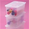 Ikea - Set di 3 Box in Plastica con Coperchio, 17 x 10 cm, colore: Trasparente