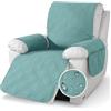 YushengTai Copripoltrona Relax Reclinabile, 100% Impermeabile, Anti-slip Copripoltrona 1 Posto, Copri Poltrona con Braccioli con 4 Tasche, 2 Cinghie Regolabili (Blu)