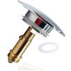 Chonphan Pop Up Tappo per Lavabo 66mm Cromato Ottone Massiccio, Tappo di Scarico per Lavabo, Chonphan Tappo di Pressione a Molla, Click-Clack, Tappo per Lavandino del Bagno