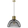 Arte Lamp Castello Lampada a Sospensione 1 Luce in Metallo Nero e Rame con Cavo Lampadario Camera da Letto per Camera da Letto con Design Accogliente per Tavolo Isola e Corridoio