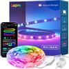 Lepro S1 AI Smart Striscia LED 20M,Strisce LED Camera da Letto,Funziona con Alexa/Google Assistant,Controllo Vocale,Sync Musicale per Festa in Soggiorno,Progettista Illuminazione AI Personalizzato