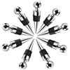 YAVO-EU Tappo per Bottiglia, 10PC Tappi per Vino a Testa Rotonda Tappo per Bottiglie in Plastica per Alimenti per Raccolta vini Vino Rosso Champagne Birra Risparmiatore di Birra Sigillante