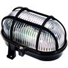 as - Schwabe 56111 - Faretto Ovale per Esterni, 60 W, 230 V per Lampadina E 27 (Non Inclusa), Ip 44, Colore Nero