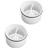 Pabbyeey 2 Set di Filtro per capelli e Tubo subacqueo per doccia, Compatibile con Viega Tempoplex Sifone di scarico 6960, 6961, 6962, 6963, Filtro per capelli di ricambio, Filtro per capelli e inserto filtro