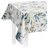 LILENO HOME Tovaglia lavabile in tessuto cerato da 180x140cm (bordo tagliato) con motivo di foresta di conifere - Tovaglia cerata idrorepellente ideale come tovaglia o runner per set da birreria