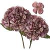 Hollyone 2Pz di Ortensie Artificiale, fiori artificiali con steli stampa digitale finto fiore essiccato decorazione per la casa per la cucina, per la decorazione del soggiorno, pianta da ufficio, rosa e grigio
