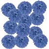 PATIKIL 15cm Pompon Carta Velina, 12Pz Fiori di Carta Pom Poms Decorativi Colorati per Matrimoni Addio Nubilato Compleanno Decorazioni Sfondo, Blu Navy