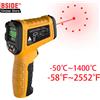 BSIDE Pistola per termometro a infrarossi BSIDE -50~1400 ° C Strumenti per tester di misurazione della temperatura industriale senza contatto laser digitale per barbecue portatili