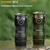 SOFIRN SC13 EDC Torcia Tattica Mini 1300lm 519A/SST40 LED Magnetica Ricaricabile USB‑C 18350 IP68 Impermeabile Portachiavi