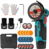 TKKEACE 19500 giri/min 12V Mini Smerigliatrice angolare Rettifica Macchina portatile a batteria Batteria al litio ricaricabile Smerigliatrice Ammortizzazione Utensili elettrici