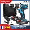 DWiusty Cacciavite elettrico a percussione senza fili 21V 1600 giri/min trapani ad alta velocità ricaricabile 32 Torque trapano domestico strumenti fai da te