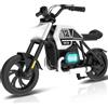 RCB Motocicletta elettrica per bambini RCB R9, motore con IP54, 24V 5.2Ah, 12-15km, 3 velocità, pneumatici da 12 pollici, musica Bluetooth, adatta a bambini dai 4 anni in poi.