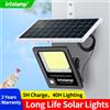 intelamp Lampada Solare da Esterno Intelamp 12000mAh 3000LM IP66 con Pannello Solare Maggiorato e Due Sensori di Movimento per Giardino, Strada, Muro, Cortile