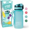 Schmatzfatz Borraccia, Bottiglia Acqua, Borraccia Trasparente in Plastica Senza BPA, Borraccia Sportiva per Palestra e Ufficio Uomo Donna, Borraccia Senza Perdite, Borraccia No Cannuccia, Turchese