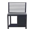 DEODATO Mobile cucina da esterno con top in pietra antracite