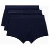 Emporio Armani Shiny Logoband Pack - Boxer da Uomo, Confezione da 3, Blu, XL, Blu, XL