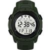 Alomejor Orologio Sportivo Digitale Orologio da Corsa Sportivo da Uomo con Cronometraggio Luminoso Multifunzionale Impermeabile(Verde)