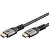 Goobay Cavo HDMI Goobay Ultra veloce Plus 2.1 8K 5m Nero/Argento [65263]