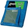 Ribimex Telo di Protezione Leggero Impermeabile 3x5 m in Polietilene, Occhielli in Alluminio, Resistente agli Agenti Atmosferici, Ideale per Uso Domestico e Campeggio - PRB06503X05