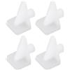 Briny River 100 pioli di supporto per mensole da 1/4 di pollice per mobili, armadi, armadietti, librerie, 5 x 5 mm/16 x 12 x 9 mm, bianco