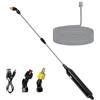 Nikou Pompa Irroratrice a Batteria, Spruzzatore a Pressione Elettrico per Piante da Giardino, Nebulizzatore Piante con 2 Ugelli e Tubo da 5m, Spruzzino Nebulizzatore Acqua Retrattile per Irrigazione