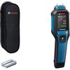 Bosch Professional Igrometro con pin di misurazione GMP 2-15 (misura 37 tipi di legno e 10 materiali da costruzione, termoigrometro integrato, IP65, 2 batterie AA, custodia)