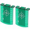 Risegun Targhetta Laser Magnetica, 2 Pezzi, Piastra di Bersaglio Laser in ABS, Verde
