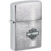 Zippo Accendino Zippo® Harley-Davidson 49828, Accendino Antivento Ricaricabile Zippo, Realizzato in Metallo con Caratteristico click Zippo, Color Argento Satinato, Made in USA, Ottima Idea Regalo