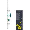 EISL Mensola telescopica per doccia con 4 cesti doccia, mensola doccia senza foratura, accessori da bagno, cestino da bagno, acciaio inox